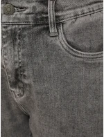 Dámske džínsy s vysokým pásom v štýle mom fit sivé FashionStreet UY2894