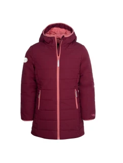 Dívčí zateplená bunda s kapucí Dívčí kabát zimní modrý model 21940817 - Trollkids