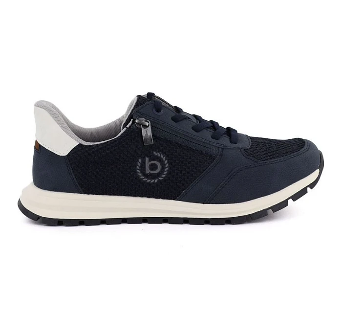 Pánske ľahké tenisky na zips tmavomodré Bugatti 325-ATL02-2500-4100