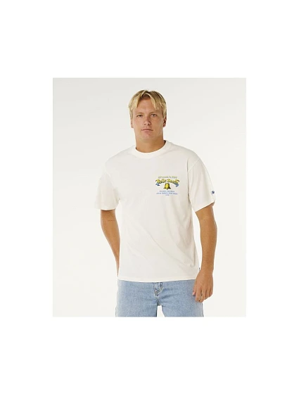 Pánske tričko RIP CURL Bells Pro 26 Bell Logo Tee, biele Pánske tričko RIP CURL Bells Pro 26 Bell Logo Tee, biele