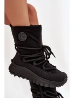 Kožené sněhule na platformě model 21728506 Černé - Lee Cooper