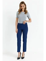 K055 Nohavice s úzkymi nohavicami - tmavomodré