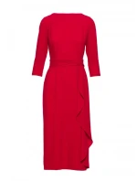 Šaty s volánom S425 červené - Stylove