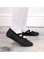 Dívčí kožené baleríny černé model 17296811 - Nazo