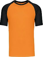 Kariban K 330 Baseballové tričko 20.K330 oranžové/čierne