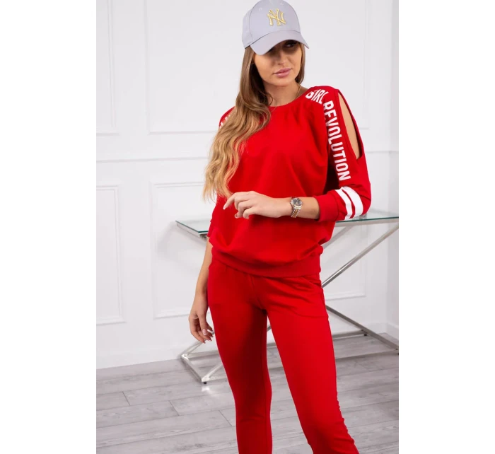 Dievča Revolution set červená