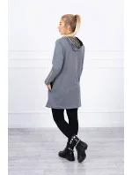 Mikina s ozdobnou páskou grafitová Mikina s ozdobnou páskou grafitová