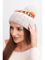 Fleecová čepice Marta K231 ecru Fleecová čepice Marta K231 ecru