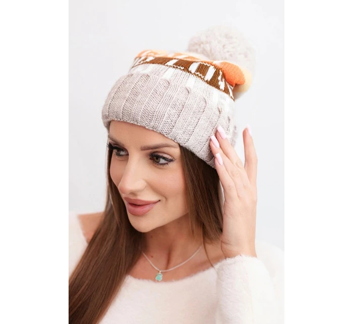 Fleecová čepice Marta K231 ecru Fleecová čepice Marta K231 ecru
