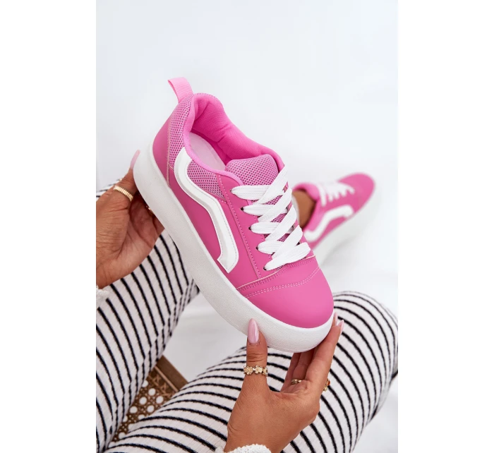 Dámské Tenisky Na Platformě Fuchsie model 21694934 - Boto Dámské Tenisky Na Platformě Fuchsie model 21694934 - Boto