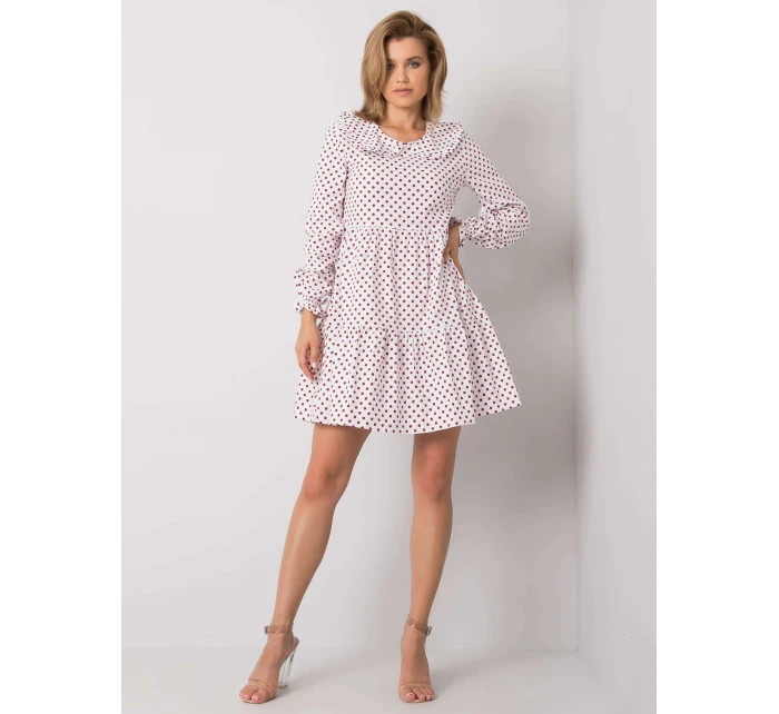 Šaty 123 SK 187576.41P biela a červená