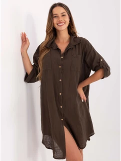 TW SK BI 22263.00 tmavohnedé šaty