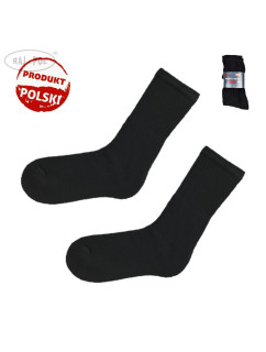 Raj-Pol 5Pack froté ponožky čierne