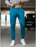 Pánske tyrkysové tepláky FashionStreet UX3428 Pánske tyrkysové tepláky FashionStreet UX3428