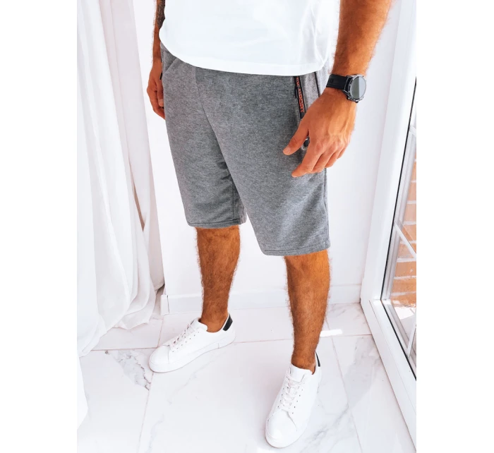 Pánské tmavě šedé teplákové šortky Dstreet model 21968883 - FashionStreet