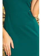 Elegantní zelené dámské šaty model 7276760 - numoco