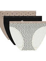 Dámske bavlnené nohavičky 3 ks DIM LES POCKETS COTTON SLIP 3x - DIM - biele