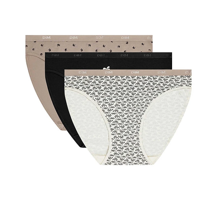 Dámske bavlnené nohavičky 3 ks DIM LES POCKETS COTTON SLIP 3x - DIM - biele Dámske bavlnené nohavičky 3 ks DIM LES POCKETS COTTON SLIP 3x - DIM - biele