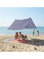 Stan so slnečnou strieškou a tyčami 3X1,7M MODRÝ Stan so slnečnou strieškou a tyčami 3X1,7M MODRÝ