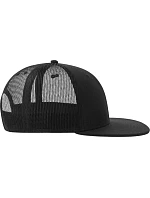 Atlantis Headwear Snap Mesh-S 6-panelová truckerová čiapka 33.0257 čierna/čierna