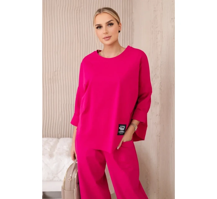 Komplet nových mikinových kalhot Punto fuchsie Komplet nových mikinových kalhot Punto fuchsie