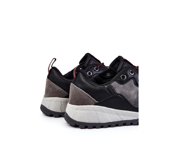 Męskie Klasyczne Buty Sportowe Memory Foam Big Star KK174271 Szare Męskie Klasyczne Buty Sportowe Memory Foam Big Star KK174271 Szare