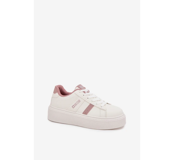 Sneakersy Damskie Na Platformie Big Star SS274346 Białe