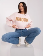 Bluza EM BL 617 model 18904815 jasny różowy - FPrice Bluza EM BL 617 model 18904815 jasny różowy - FPrice