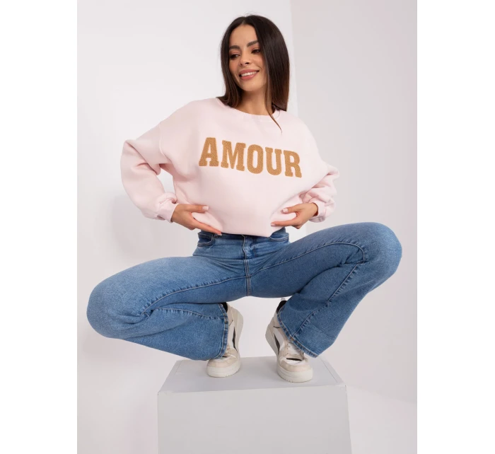 Bluza EM BL 617 model 18904815 jasny różowy - FPrice Bluza EM BL 617 model 18904815 jasny różowy - FPrice