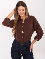 Koszula MI KS model 21441111 ciemny brązowy - FPrice