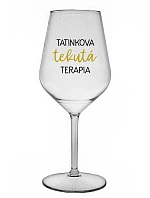 TATINEK'S LIQUID THERAPY - priehľadný nerozbitný pohár na víno 470 ml