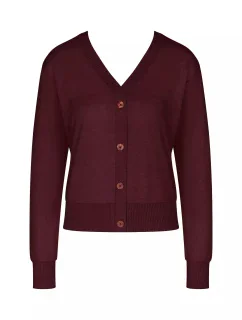 Dámsky sveter Thermal JUMPER CARDIGAN vínový