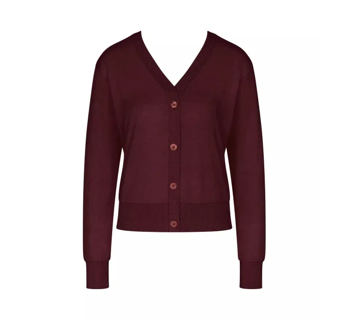 Dámsky sveter Thermal JUMPER CARDIGAN vínový