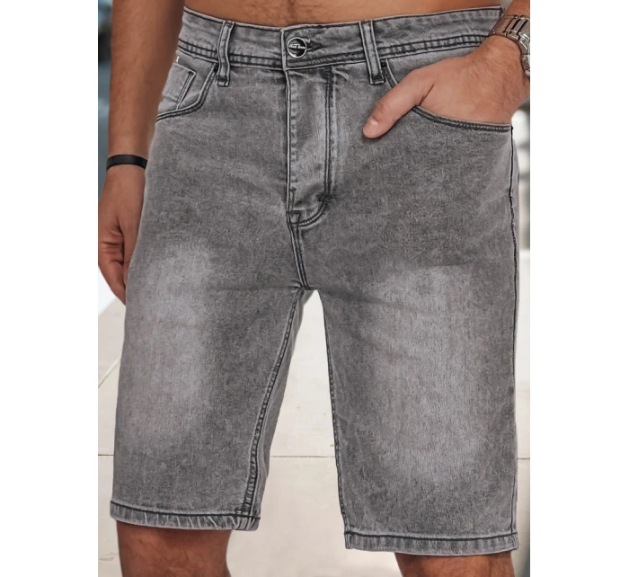 Pánske džínsové šortky šedé FashionStreet SX2491