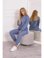 Džínsová mikina s kapucňou v sade