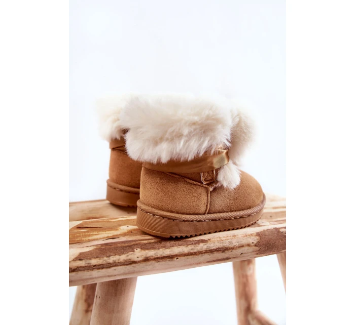 Dětské teplé sněhule Hnědá a bílá model 21600352 - Boto