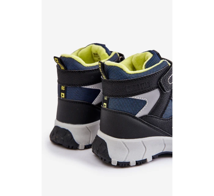 Ocieplane Śniegowce Trapery Dziecięce Big Star OO374130 Granatowe