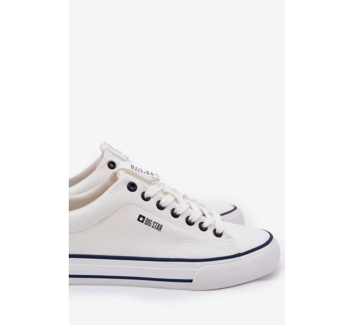 Nízké Pánské Tenisky Big Star model 21686436 Bílé - Big Star Shoes Nízké Pánské Tenisky Big Star model 21686436 Bílé - Big Star Shoes
