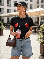 Dámské tričko černé Dstreet model 21974054 - FashionStreet