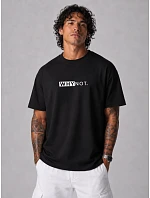 Pánske bavlnené tričko nadmernej veľkosti s čiernou potlačou FashionStreet NX1042R Pánske bavlnené tričko nadmernej veľkosti s čiernou potlačou FashionStreet NX1042R