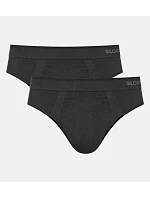 Pánské slipy GO Smooth Brief 2P - BLACK - černé 0004 - SLOGGI Pánské slipy GO Smooth Brief 2P - BLACK - černé 0004 - SLOGGI