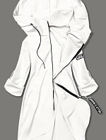 Tenká asymetrická dámska sukňa Cream (B8117-26)