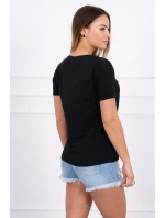 Halenka s potiskem model 18742964 černá - K-Fashion