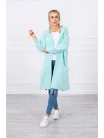 Mätová bunda s kapucňou nadmernej veľkosti