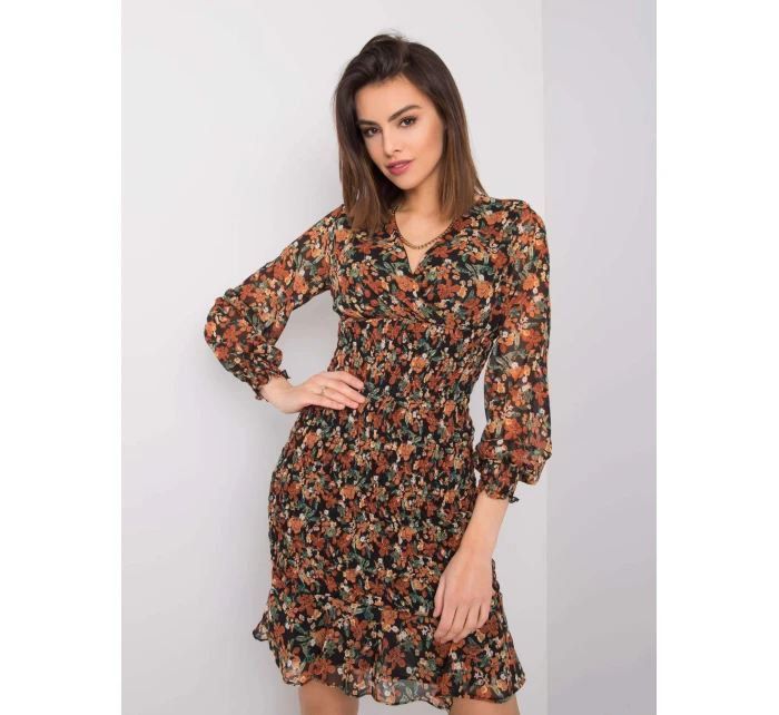 Šaty 328 SK 50024.52 čierna a béžová