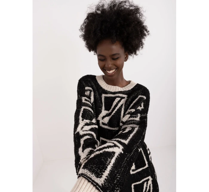 Sweter BA SW model 20301486 czarny - FPrice Sweter BA SW model 20301486 czarny - FPrice