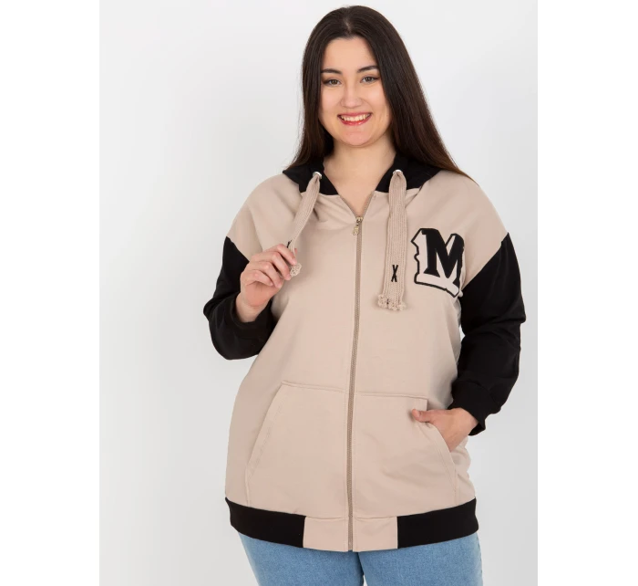 Blúzka RV BL 8272.85 čierna a béžová