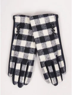 Dámske rukavice RES-0092K-345C Black with white - Yoclub