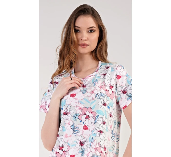 Dámská noční košile s krátkým rukávem model 18316249 - Vienetta