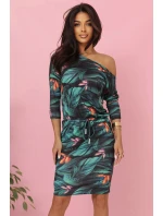 13-166 Športové šaty s vreckami a viazankou - 3D listy